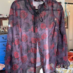 Hell bunny Sheer Halloween Theme Top